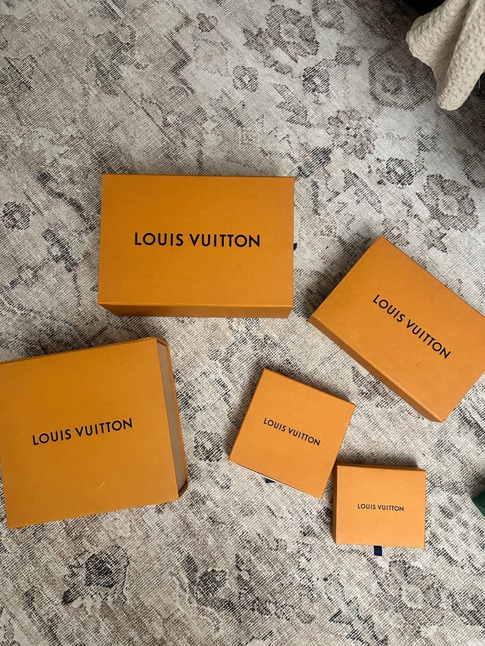 Louis Vuitton Orange Logo Gift Boxes - Multiple Sizes